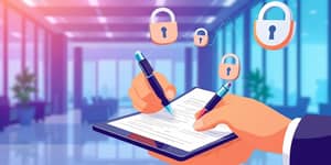 Firmas electrónicas en contratos y documentos financieros